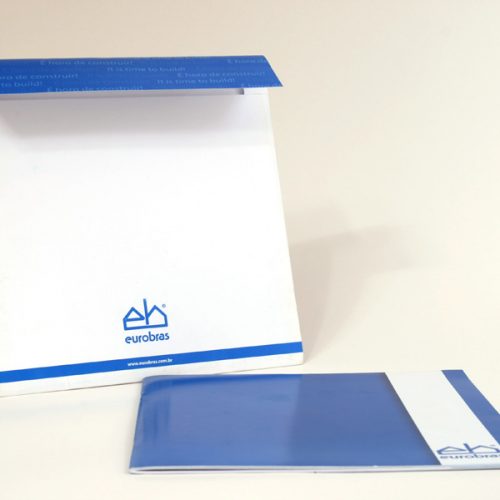 Folder institucional com envelope