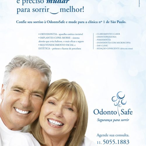 Anúncio revista - clínica Odonto Safe